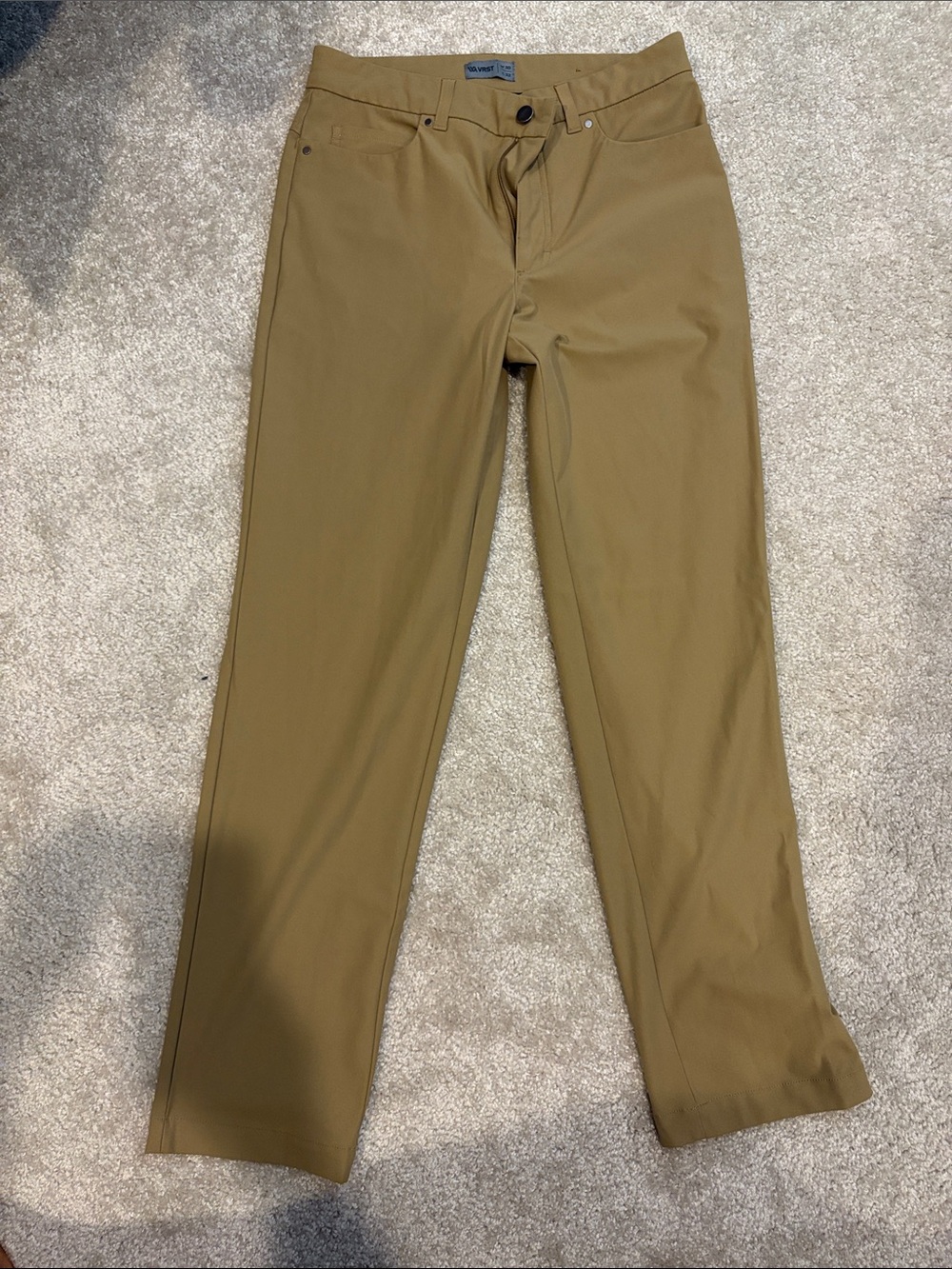 Slim Straight Men's Chinos in Khaki by